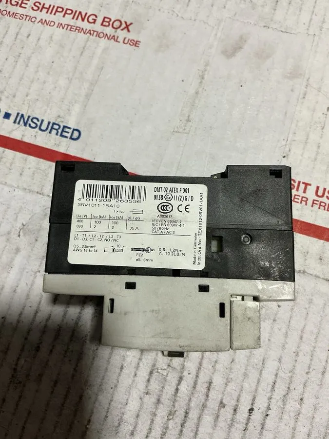 Автоматический выключатель SIEMENS 3RV1011-1BA10 Motor Protection Circuit Breake — фото лота 1