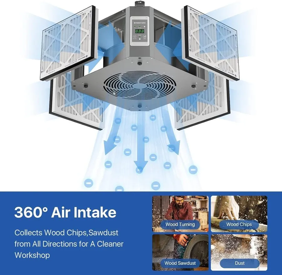 Оборудование ЧПУ Abestorm DecDust 1350IG 360° Intake Air Filtr System Ionizer Sh — фото лота 3