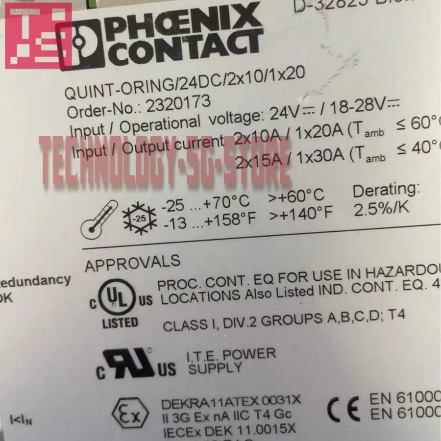 Блок питания PHOENIX CONTACT QUINT-ORING/24DC/2X10/1X20 POWER SUPPLY 24VDC 2X10A