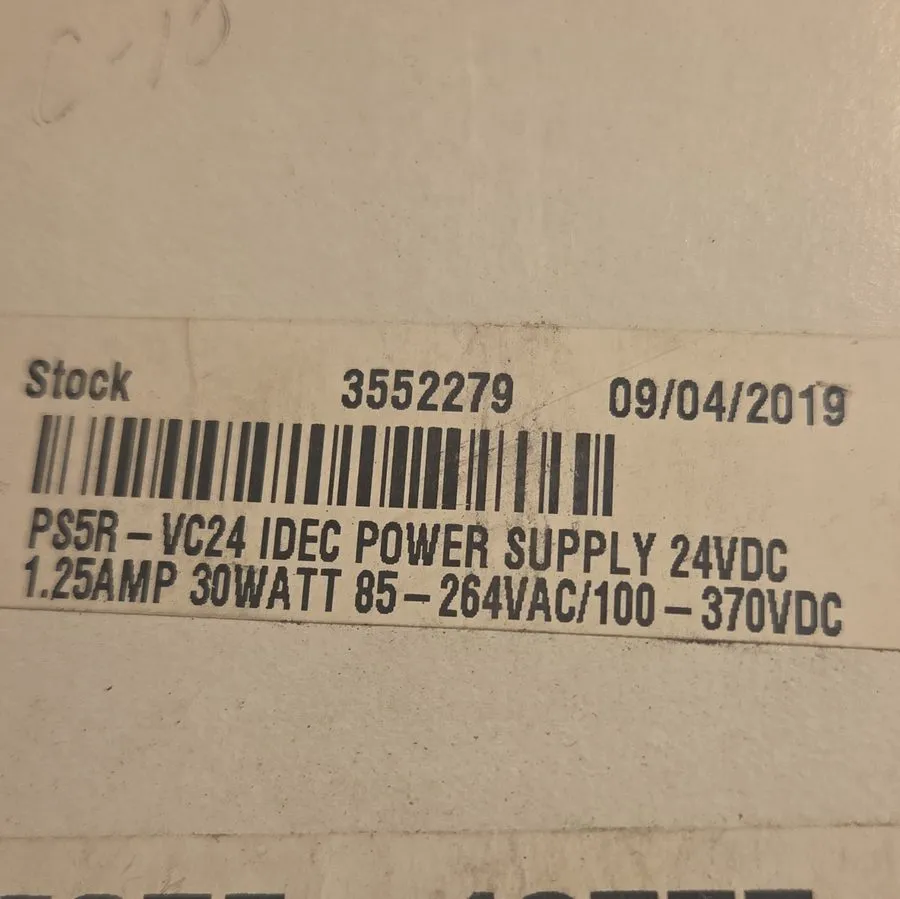 Блок питания IDEC PS5R-VC24 Enclosed DIN Rail Switching Power Supply 24VDC 1.3A  — фото лота 2