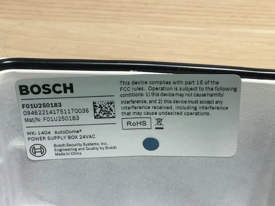 Камера Bosch Autodome Security Camera Pendant Arm Power Box P/N: VG4-A-PA0 — фото лота 4