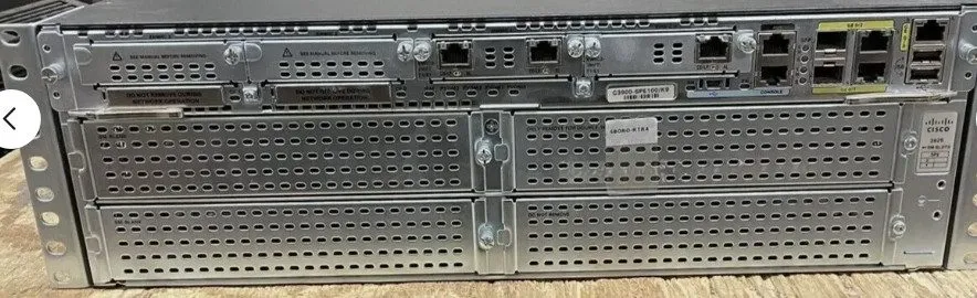 Коммутатор CISCO3925/K9, Cisco 3925 Router C3900-SPE100/K9, 2X PWR-3900-AC VWIC3