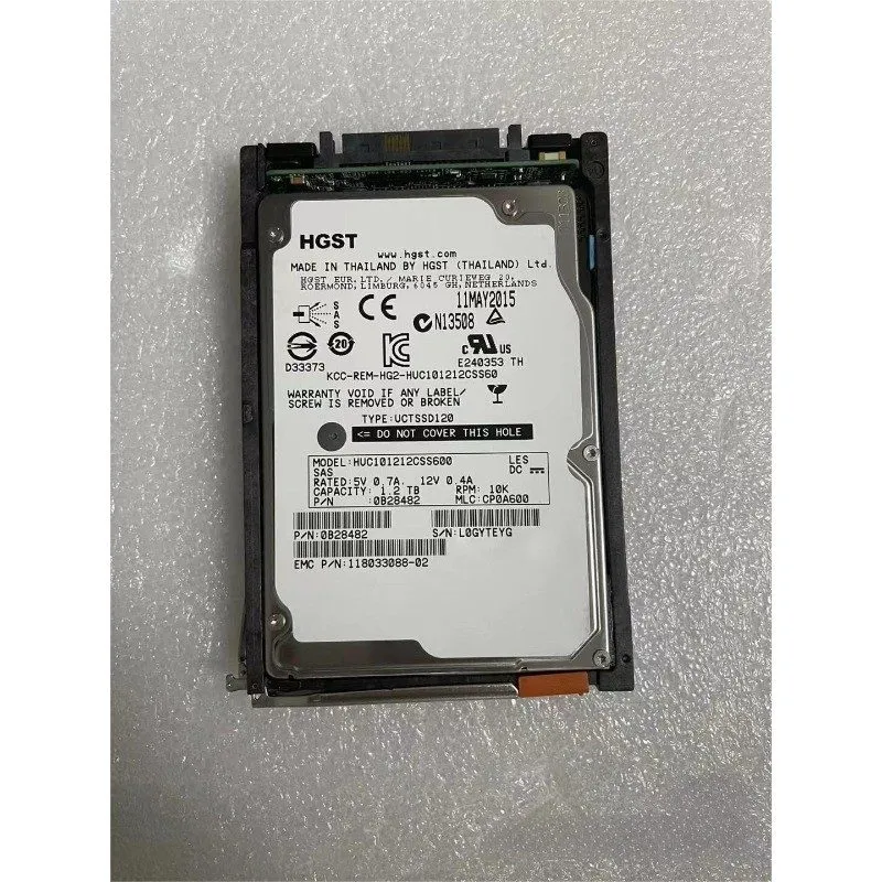 Жёсткий диск EMC 005050727 1.2TB 10K 2.5 "SAS HDD VMAX 100K 200K Storage Hard Di