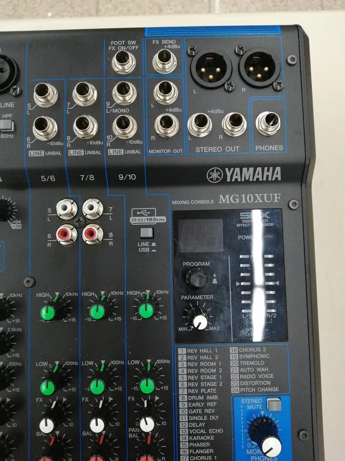 Микшерный пульт YAMAHA Mixing Console MG10XUF Audio interface analog mixer — фото лота 2
