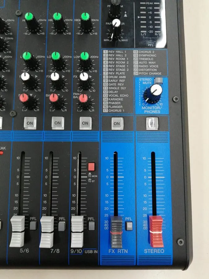 Микшерный пульт YAMAHA Mixing Console MG10XUF Audio interface analog mixer — фото лота 4