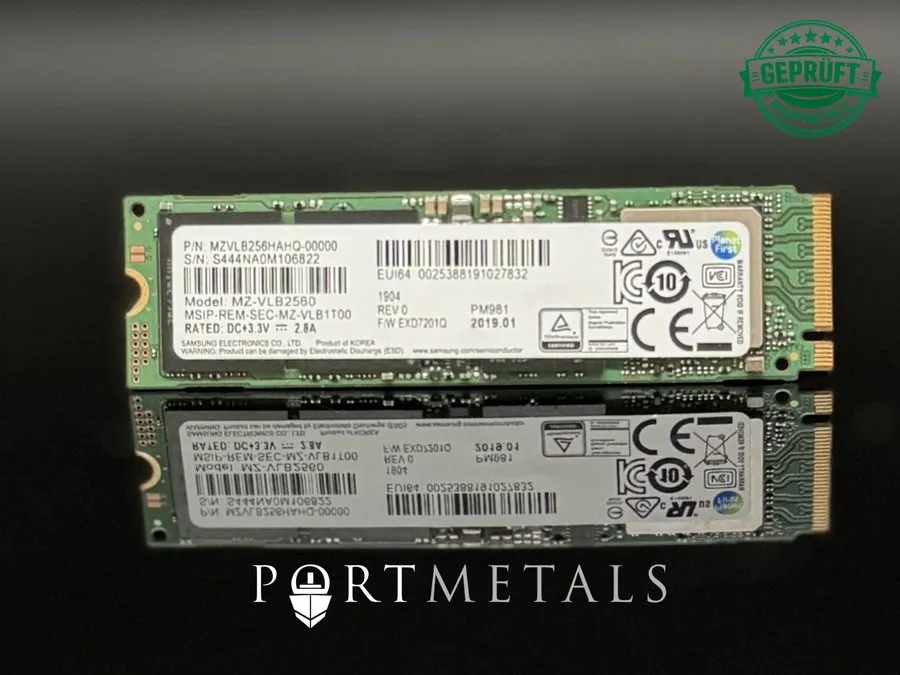 SSD-накопитель 512GB NVMe PCIe M.2 2280 SSD Samsung PM981 94% 97% Health