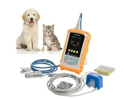 Датчик SpO2 UT100VCM Handheld Veterinary Capnography Monitor Mainstream ETCO2 PR — фото лота 3