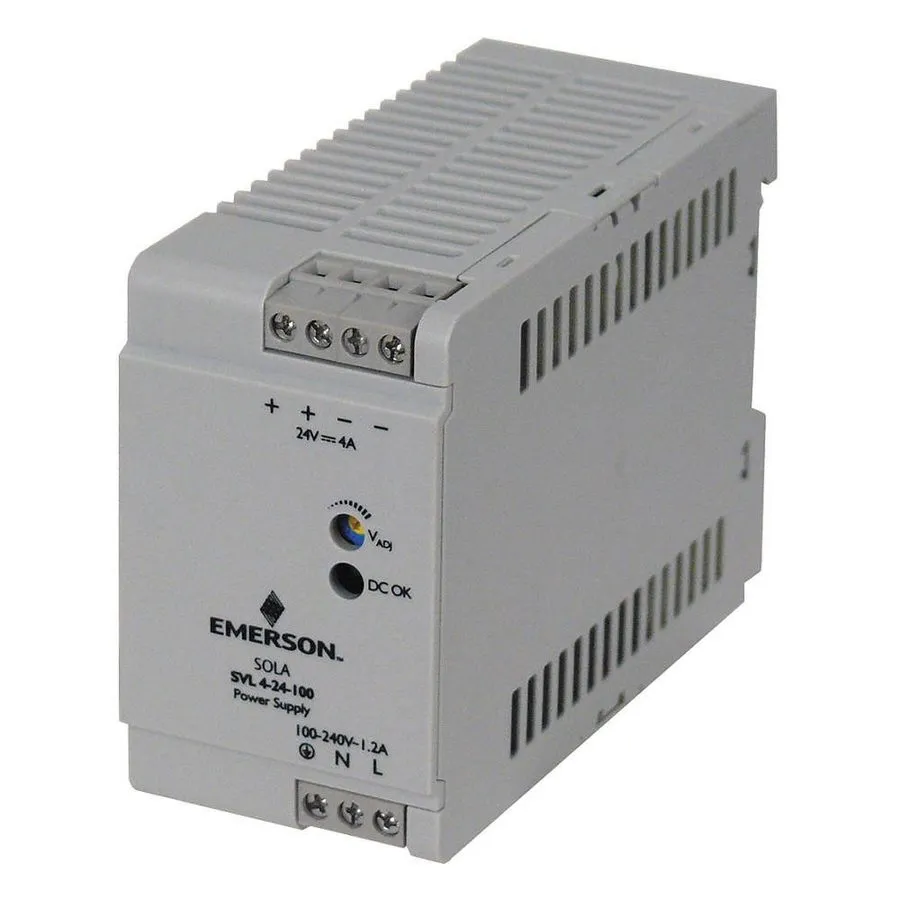 Блок питания EMERSON SOLA SVL4-24-100 Din Rail Power Supply,4 A,96 W J47150060