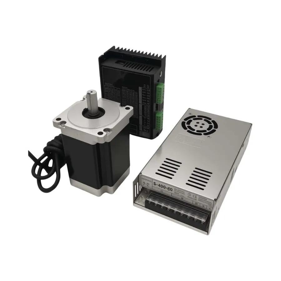 Электродвигатель Nema34 Stepper Motor 86mm CNC 14mm shaft 4.5/8.5/12Nm Driver Ki