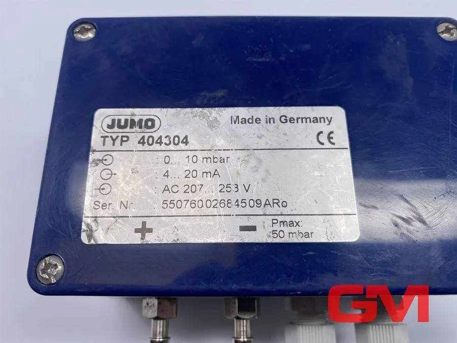 Трубопроводная арматура Jumo Differential Pressure Transmitter 404304 50mbar