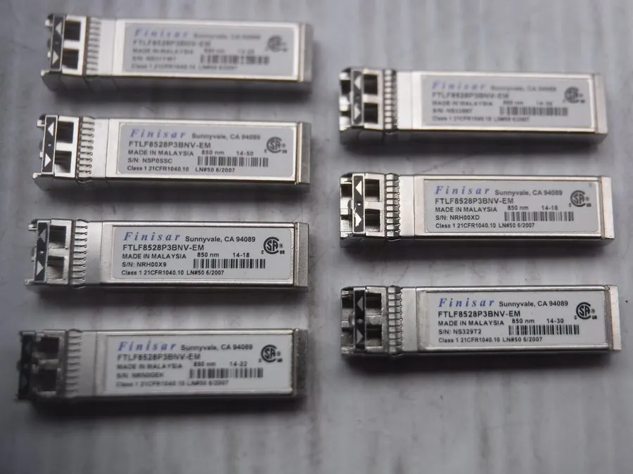 Трансивер Lot 4 Finisar FTLF8528P3BNV-EM 8Gb FC SFP+ SR Transceiver 850nm LC MMF