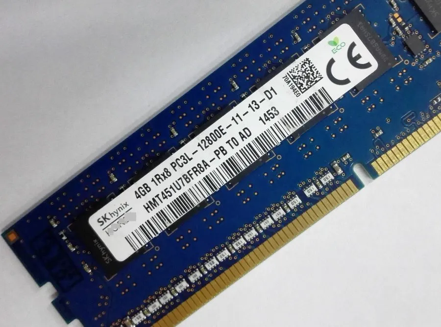 Модуль памяти SK Hynix 8 X 4GB 2Rx8 PC3L-12800E DDR3 1600 MHz ECC Unbuffered Mem — фото лота 1