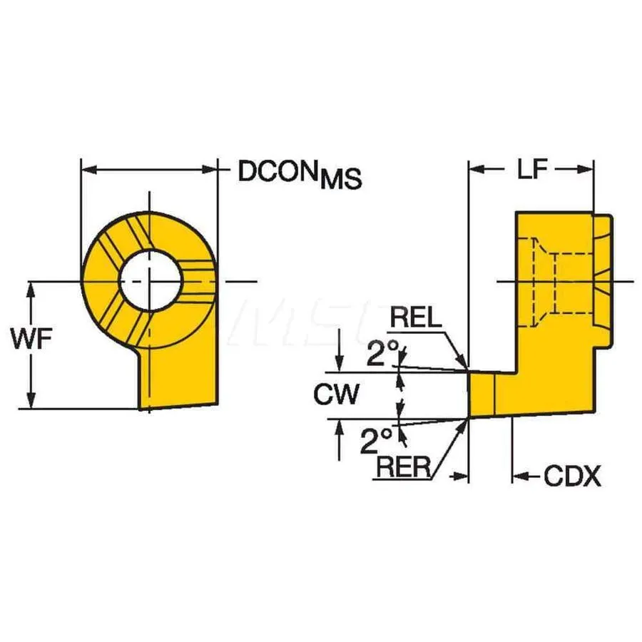Режущий инструмент Sandvik Coromant MB09FB150-02-14L 1025 Carbide Grooving Inser