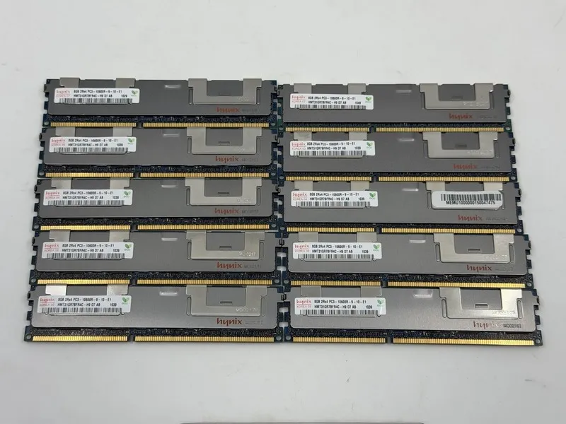 Модуль памяти LOT 10 Hynix 8GB PC3 10600R DDR3 2RX4 Server RAM (HMT31GR7BFR4C-H9