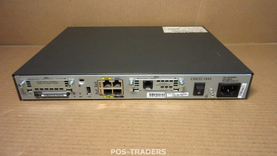 Маршрутизатор Cisco 1841 V05 Router 2-Port FE LAN Integrated Services INCL 1X WI