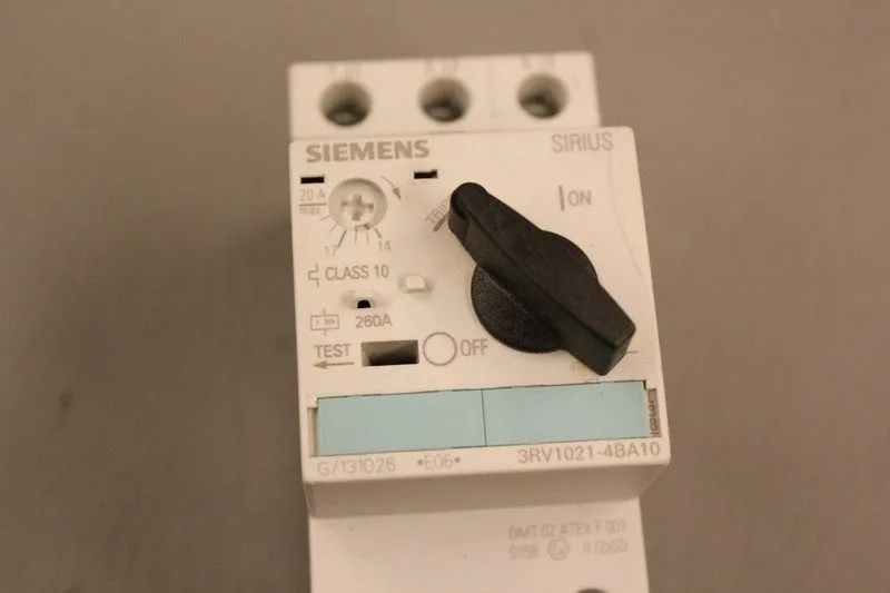 Автоматический выключатель Siemens SIRIUS 3RV1021-4BA10 20A Motor Protection Cir