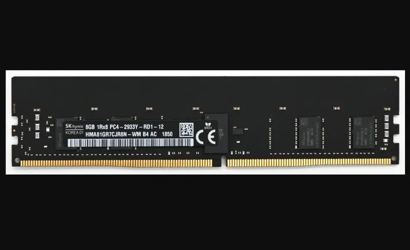 Модуль памяти SK Hynix 8GB DDR4 2933MHz ECC REG RDIMM Server RAM 1Rx8 HMA81GR7CJ