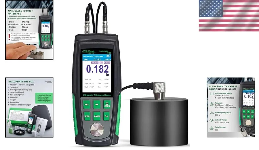 Толщиномер Ultrasonic Thickness Gauge Industrial-882 / Steel Metal Thickness Gau