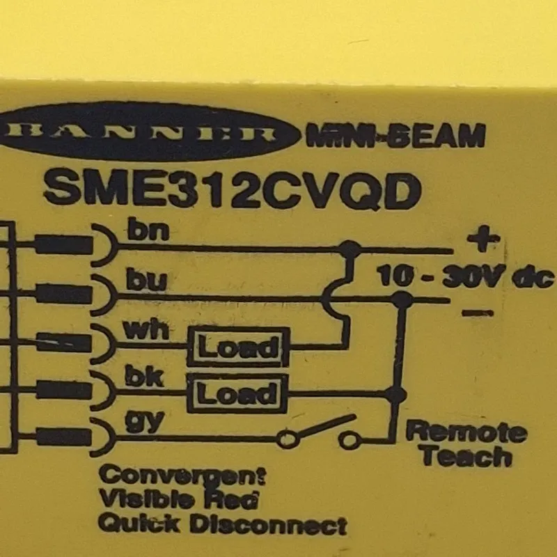 Фотоэлектрический датчик BANNER SME312CVQD MINI BEAM PHOTOELECTRIC SENSOR