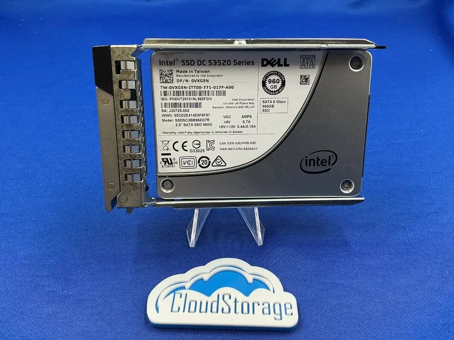 SSD-накопитель DELL OVXG5N Intel DC S3520 960GB 2.5" SATA 6Gb/s MLC SSDSC2BB960G
