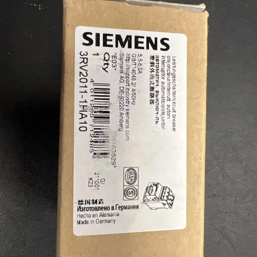 Автоматический выключатель Siemens 3RV2011-1HA10 Motor Protection Circuit Breake
