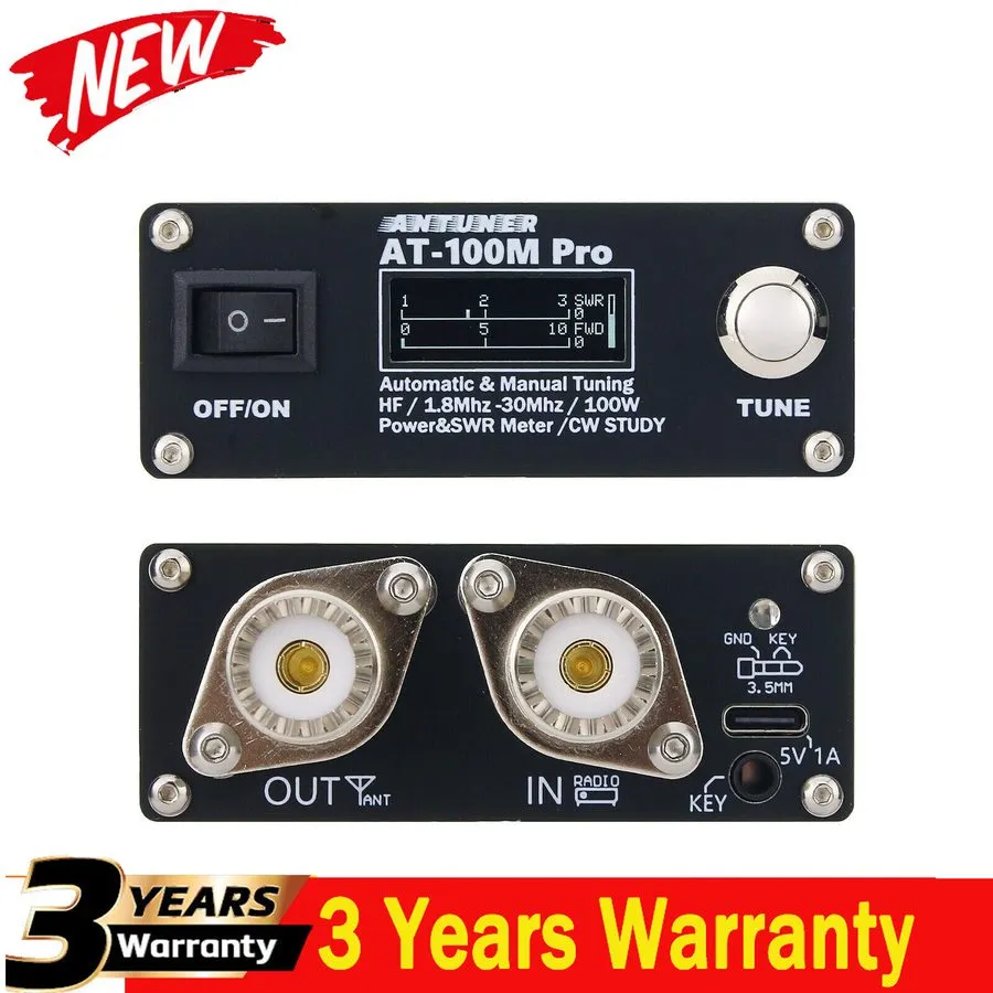 Антенный тюнер AT-100M Pro Automatic & Manual Antenna Tuner