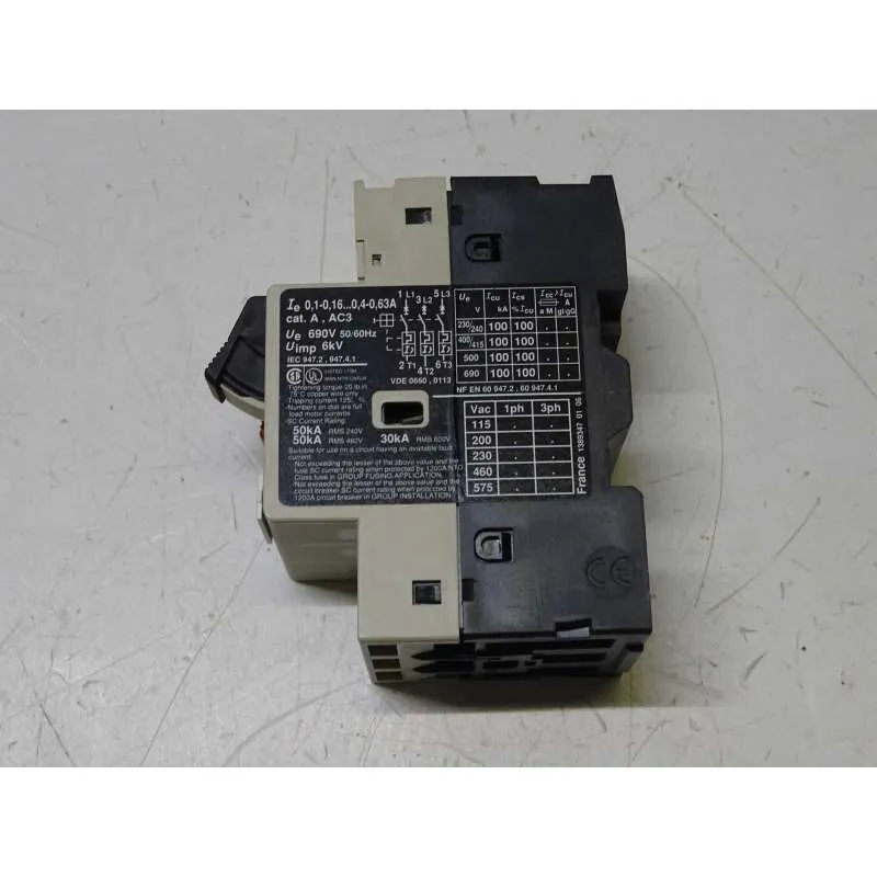 Автоматический выключатель GV2 M01 Motor Circuit Breaker 0.1-0.16A (2766/CB4DX) — фото лота 1