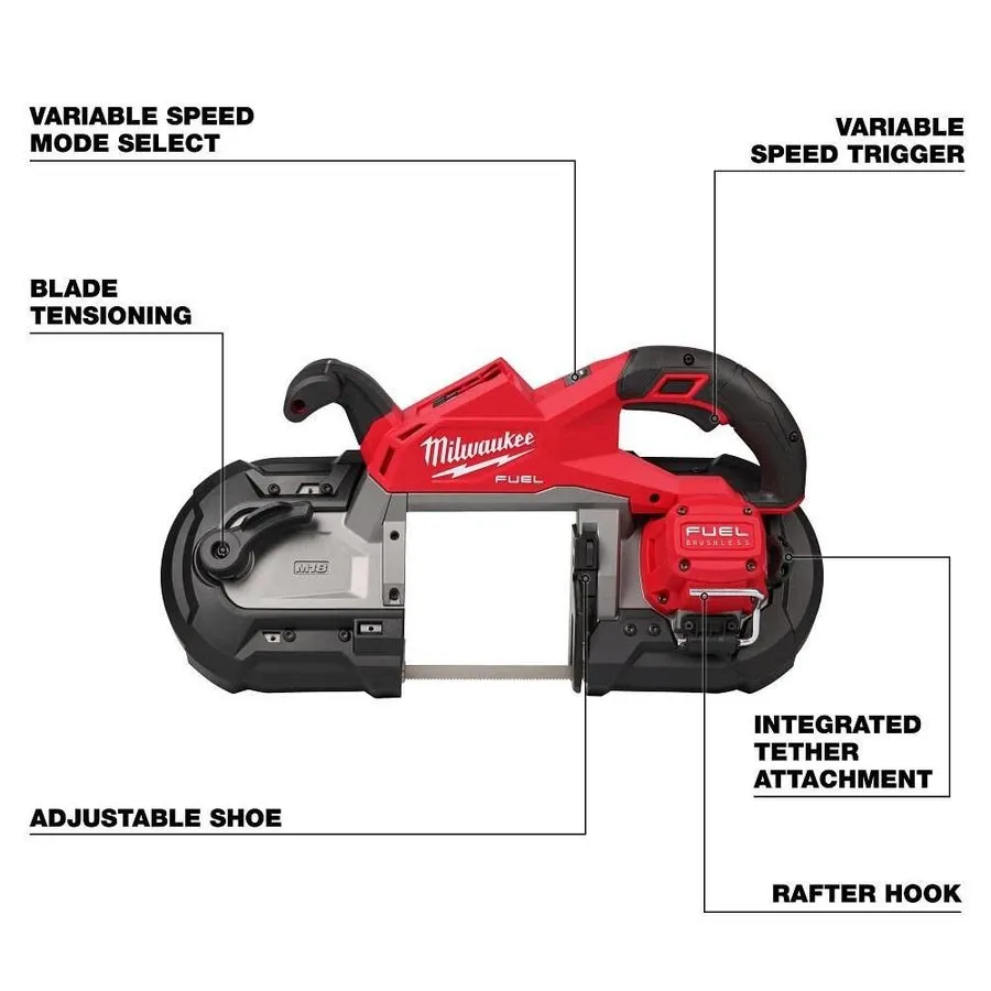 Оборудование ЧПУ Milwaukee 2929-20 M18 FUEL Deep Cut Band Saw Cordless Brushless