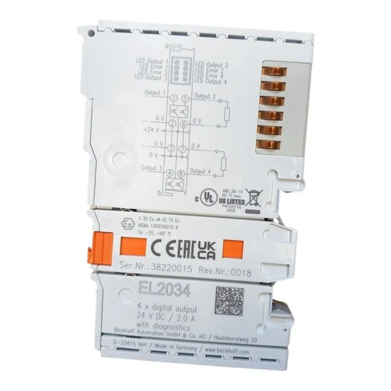 Модуль ввода-вывода Beckhoff EtherCAT Terminal 4 Channel Digital Output 24V DC 2