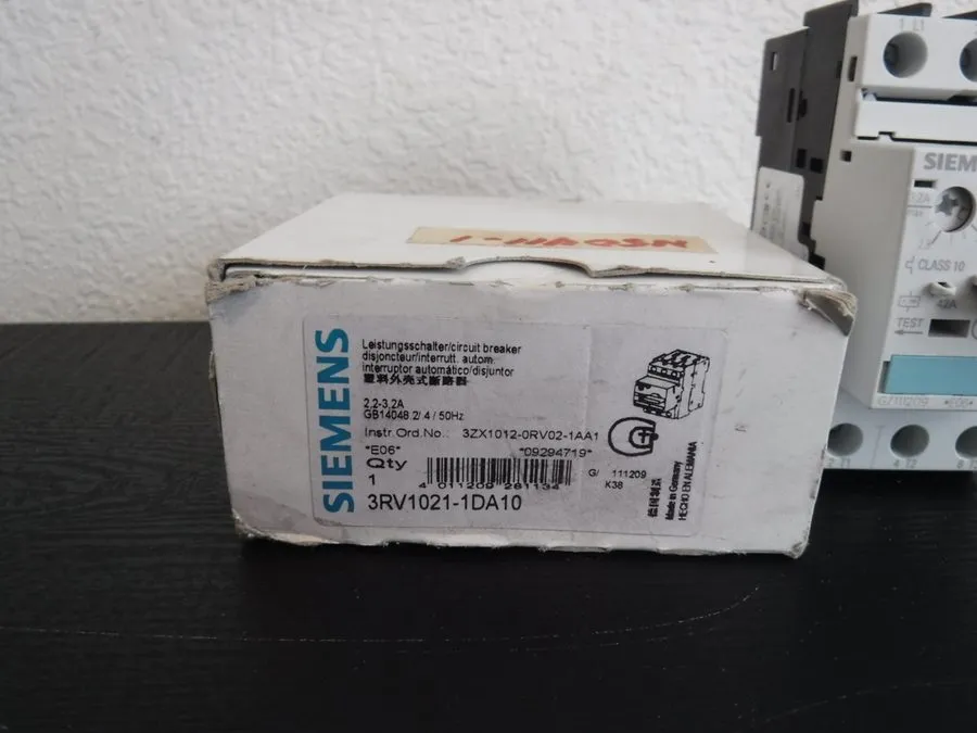 Автоматический выключатель SIEMENS 3RV1021-1DA10 Motor Protection Circuit Breake