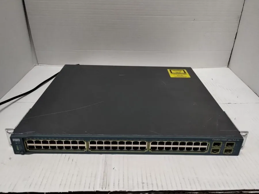 Коммутатор Cisco WS-C3560G-48PS-S 48-Port Gigabit PoE Managed Switch 4 SFP 1U Ra