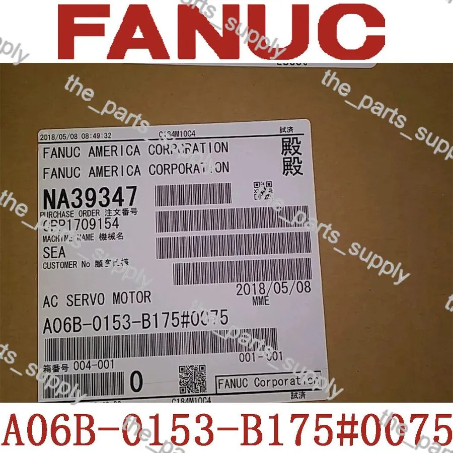 Серводвигатель FANUC A06B-0153-B175 AC SERVO MOTOR 4.8kW 3000RPM