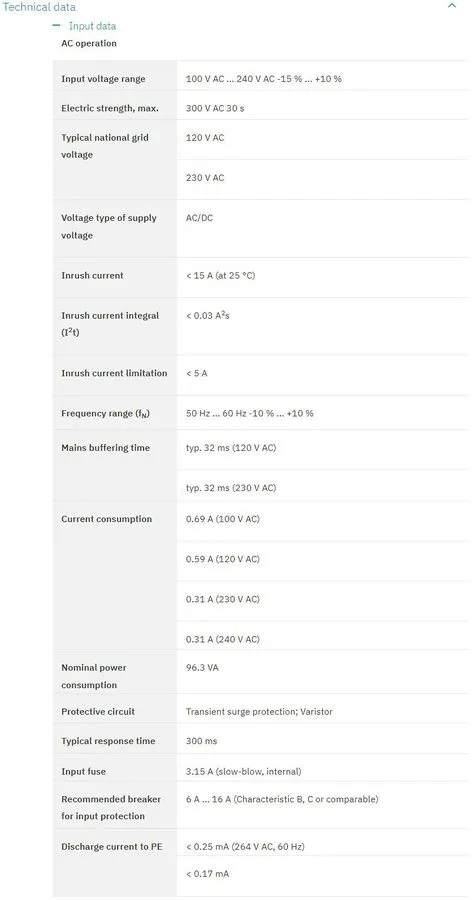 Блок питания Phoenix Contact QUINT4-PS/1AC/2X15DC/2/PT 2904596 Power Supply