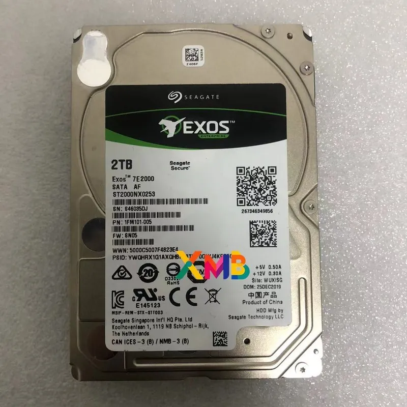 Жёсткий диск Seagate ST2000NX0253 Exos 7E2000 2TB SATA 6Gb/s 7200 RPM 2.5” Hard