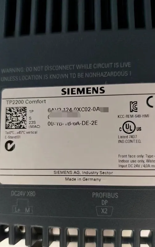 Панель оператора Siemens 6AV2124-0XC02-0AX0 SIMATIC HMI TP2200 Comfort Panel 22-