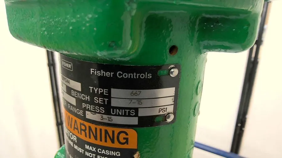 Клапан Fisher Controls 667 EZ Control Valve Size 30-Rating CL125B-Travel 3/4 — фото лота 2