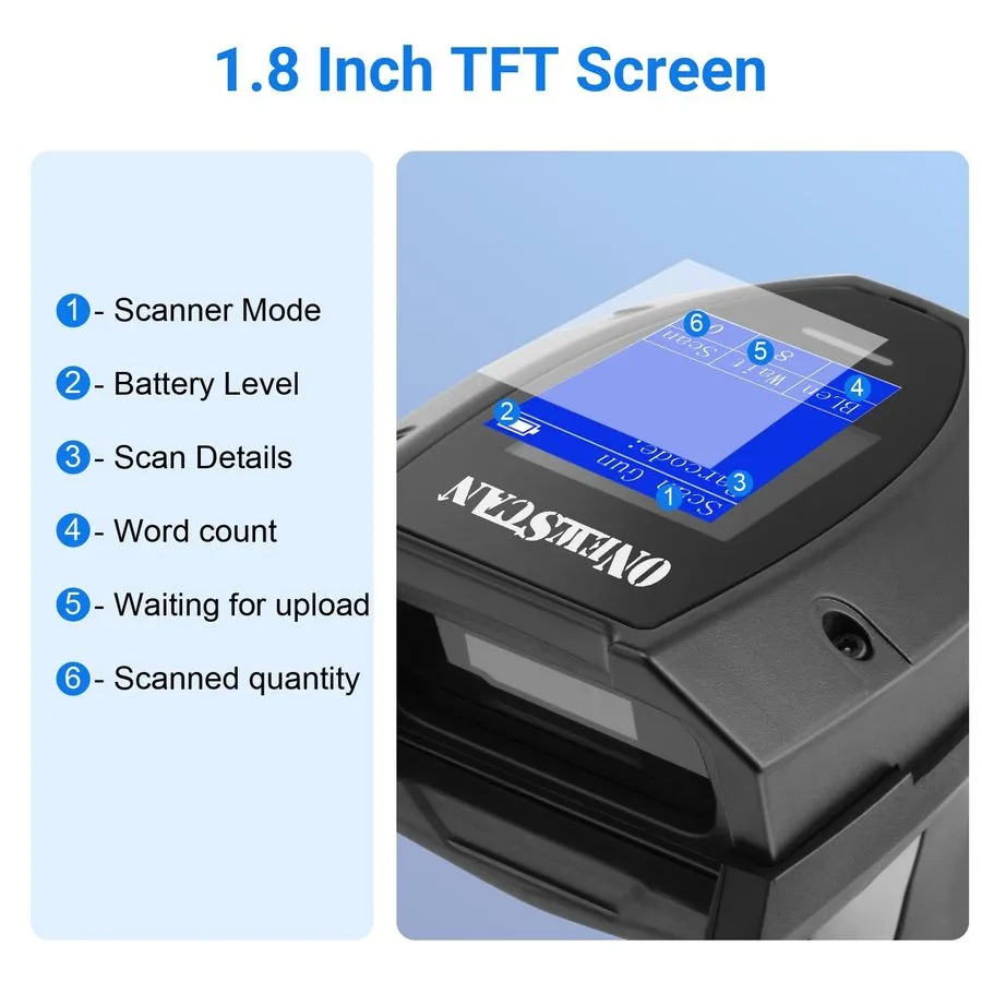 Сканер штрих-кода EYH2 Handheld USB 2D Barcode Scanner, Wired Automatic QR Code 