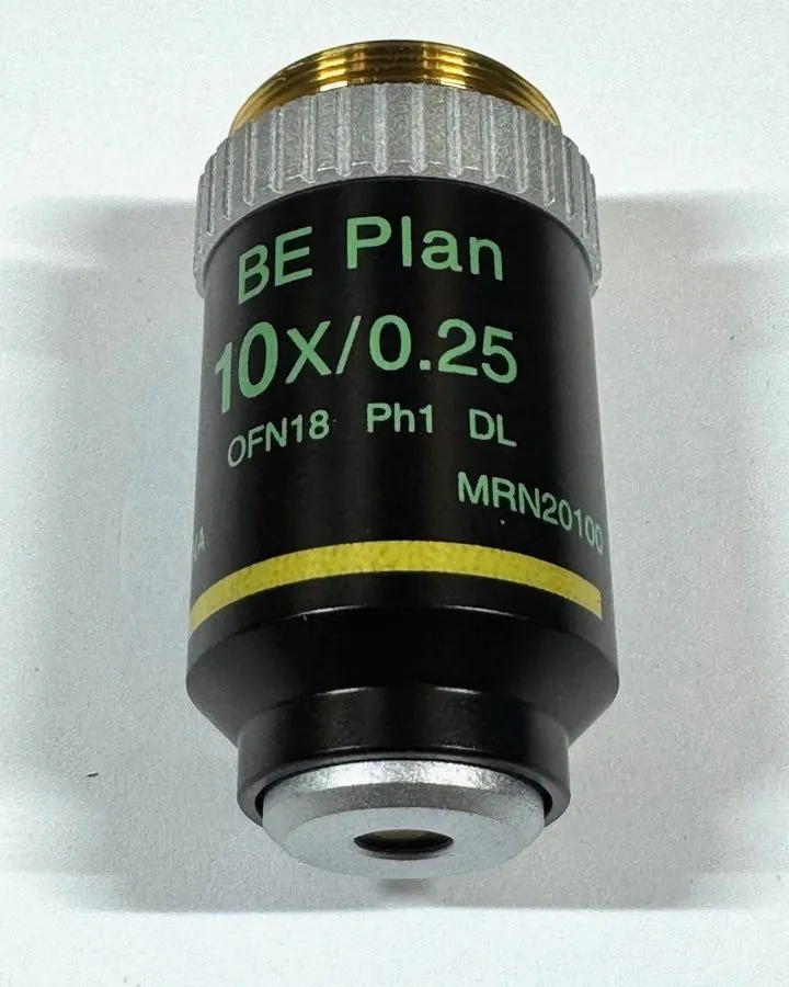Объектив микроскопа Nikon MRN20100 BE Plan 10x E100 Phase Contrast Microscope Ob — фото лота 1