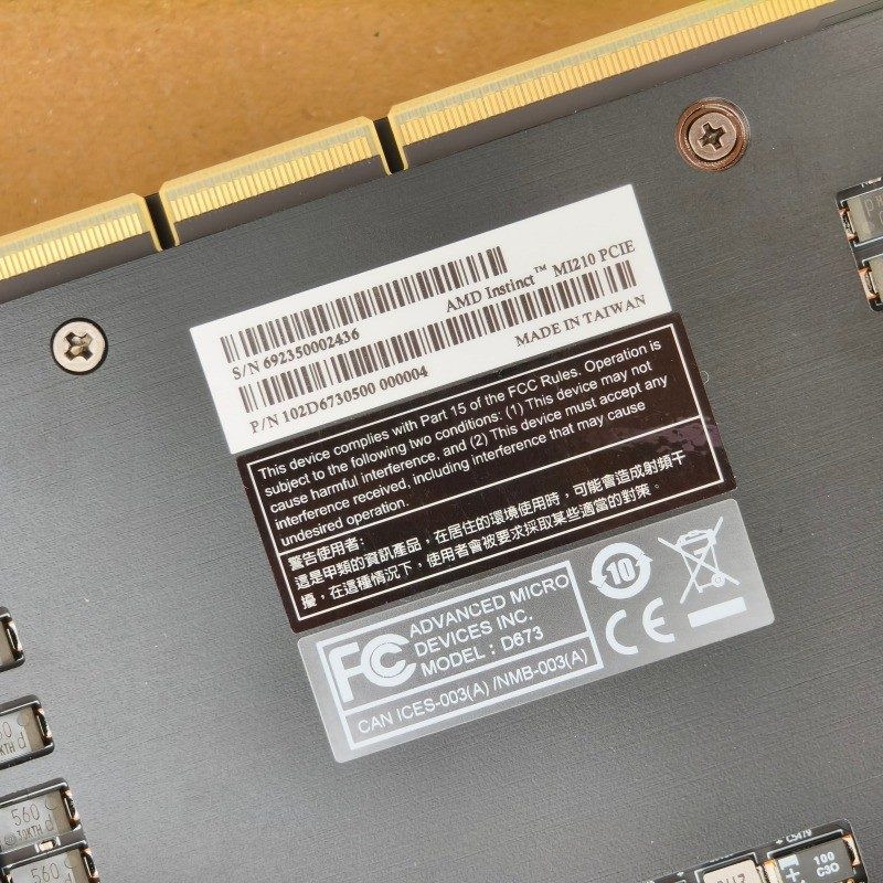 GPU-ускоритель AMD Instinct MI210 64GB HBM2 PCIe 4.0x16 Professional Graphics Ca