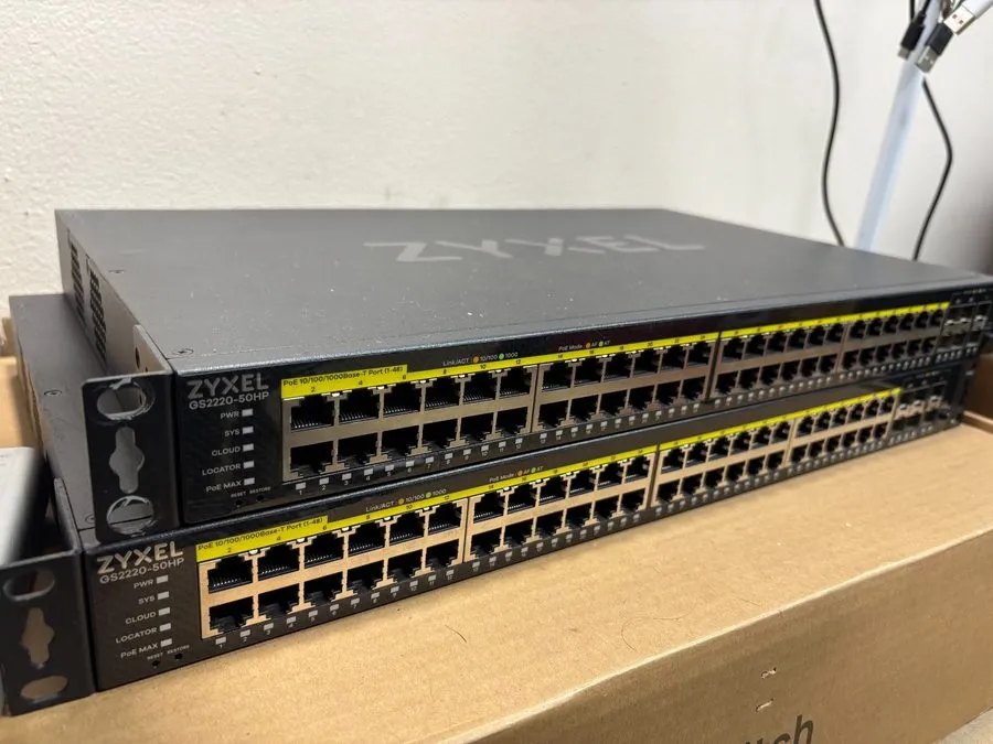 Коммутатор Zyxel GS2220-50HP 48-Port GbE Layer 2 Managed PoE Network Switch