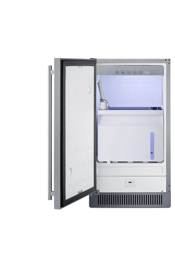 Льдогенератор Summit BIM182OADALHD 18"W Built-In Undercounter Ice Machine Stainl — фото лота 2