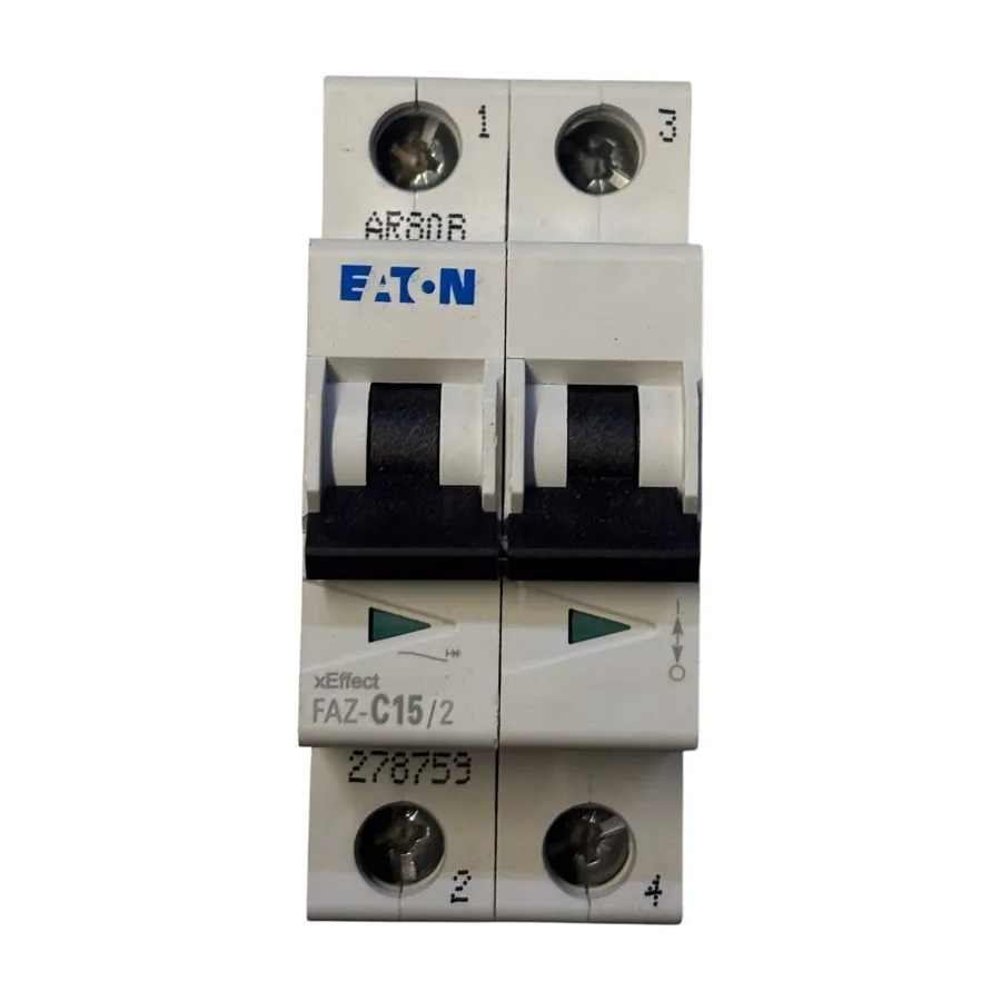 Автоматический выключатель Eaton FAZ-C15/2 Circuit Breaker, FAZ Series, 15A, 2 P
