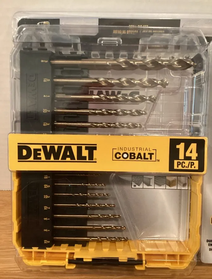 Режущий инструмент DEWALT Pilot Point Industrial Cobalt Drill Bit Set DWA1240