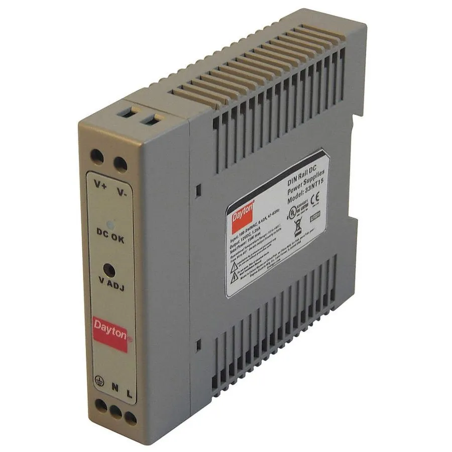 Блок питания Dayton 33Nt15 Dc Power Supply, 90/264V Ac, 12V Dc, 15 W, 1.25 A, Di — фото лота 1