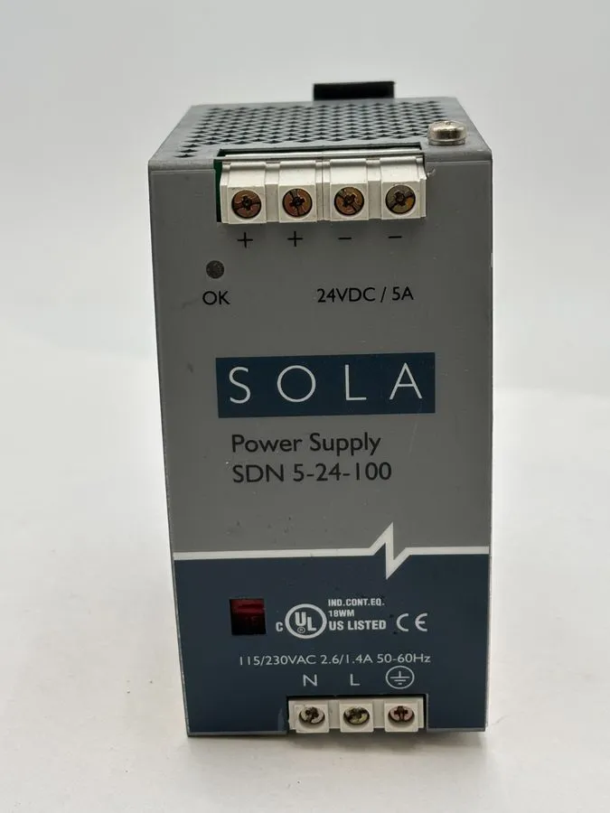 Блок питания Sola SDN5-24-100 Din Rail Power Supply, 115/230V Input, 24v DC 5A O