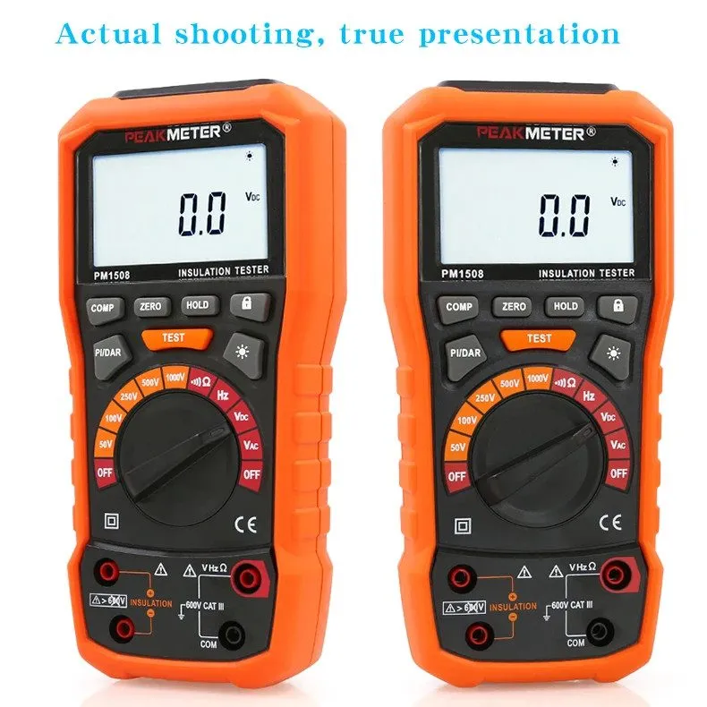 Тестер PM1508 Handheld Digital Megohmmeter Insulation Resistance Tester 1000V