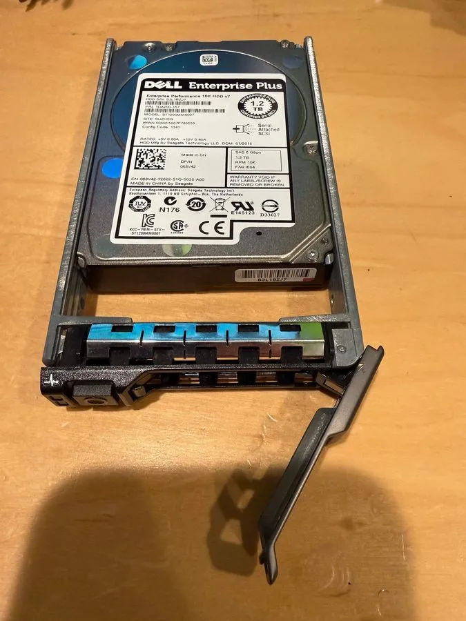 Жёсткий диск DELL 0RMCP3 1.2TB 10K 2.5‘’ 6Gbps SAS ENT HDD ST1200MM0007 Hard Dri — фото лота 1
