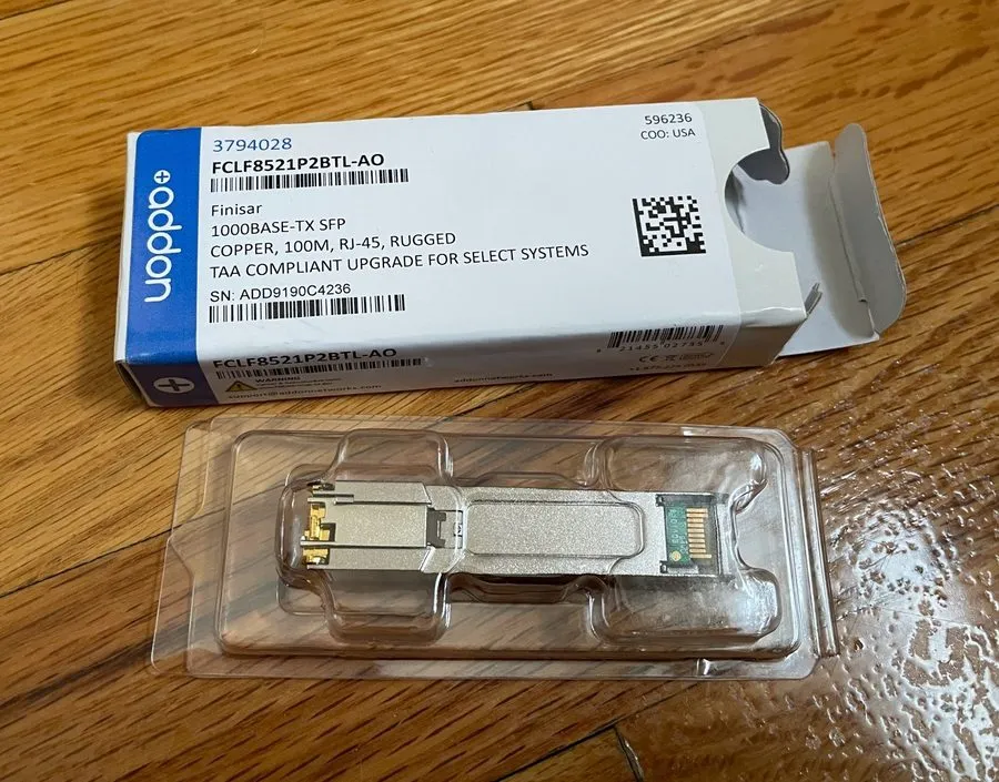 Трансивер AddOn Meraki now Cisco MA-SFP-1GB-TX Compatible 1000Base-TX SFP Transc