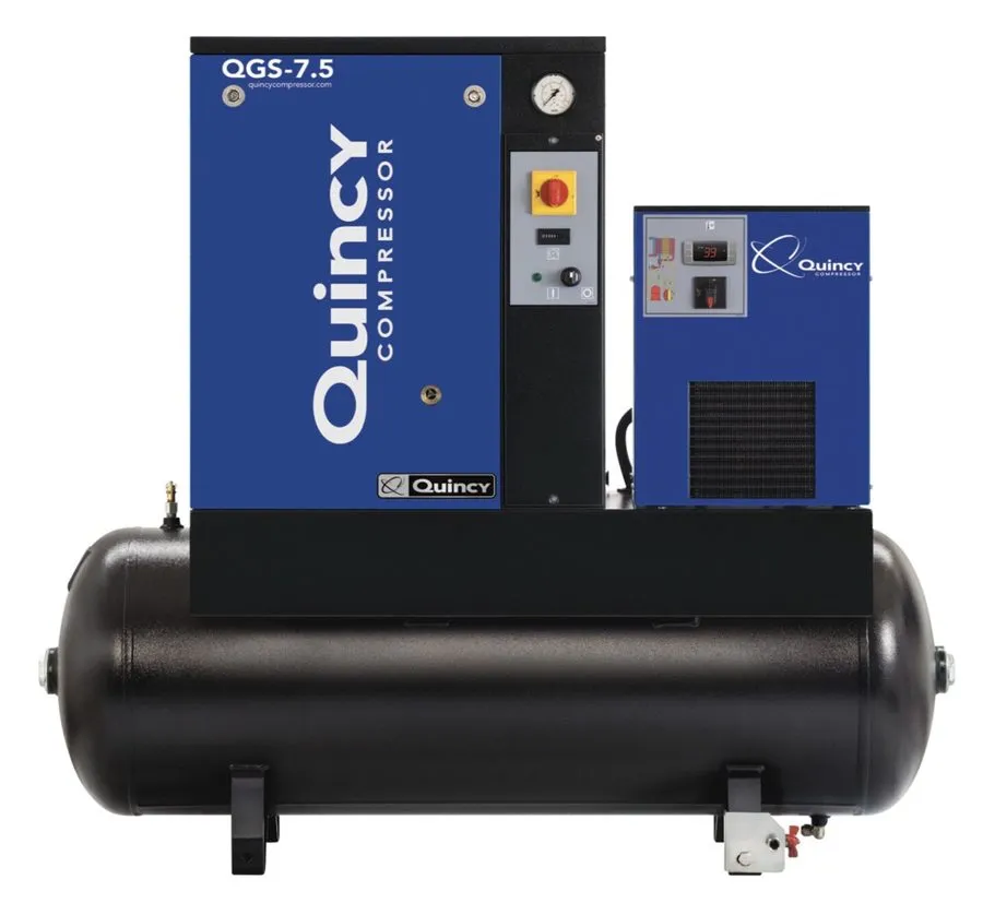 Компрессор 2026 Quincy QGS-7.5 Rotary Screw Air Compressor 7.5 HP with 60 Gallon — фото лота 1