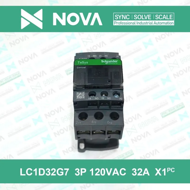 Контактор Schneider LC1D32G7 3P AC Contactor, 32A AC-3, 120V AC Coil, Max 690V — фото лота 3